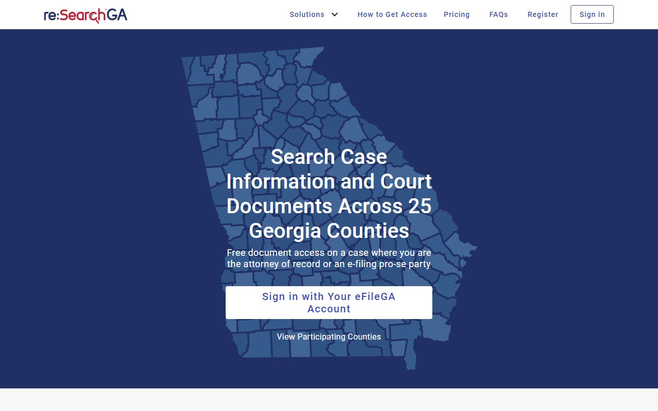 Seminole County court records reSearchGA case platform