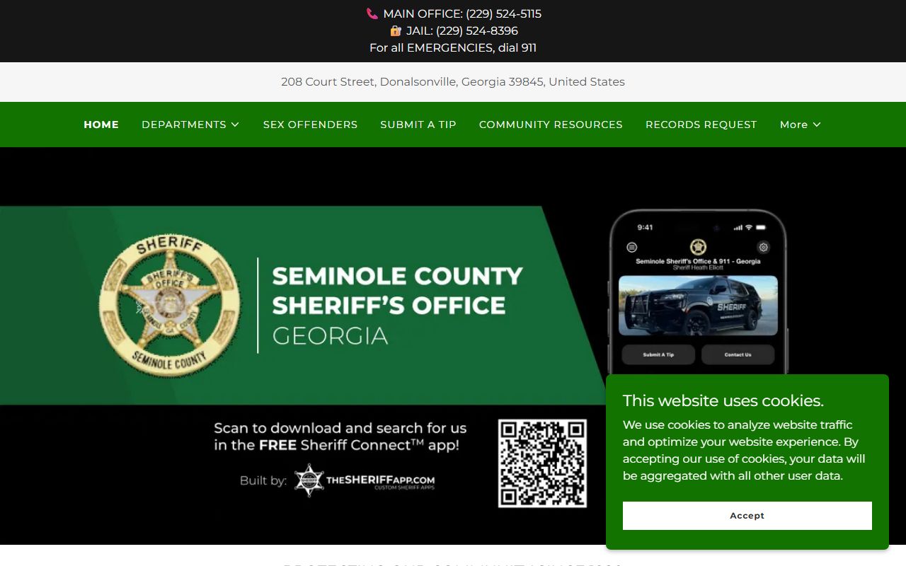 Seminole County inmate records sheriff homepage